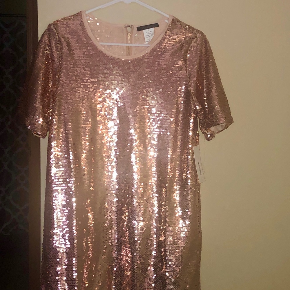 Rose Gold Sequin Dress